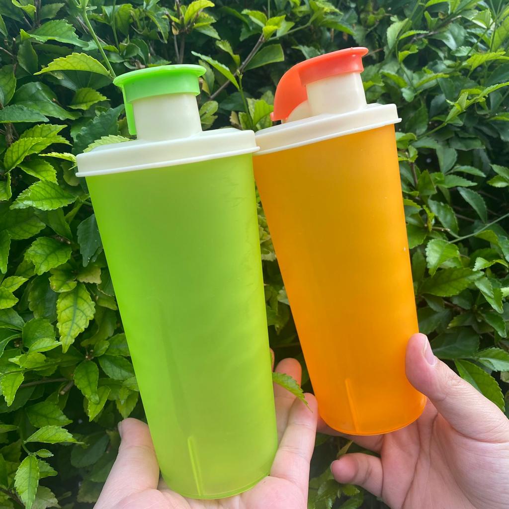 [COD] Botol Gelas Tumbler Tutup Plastik Colorfull 475ml/Gelas souvenir