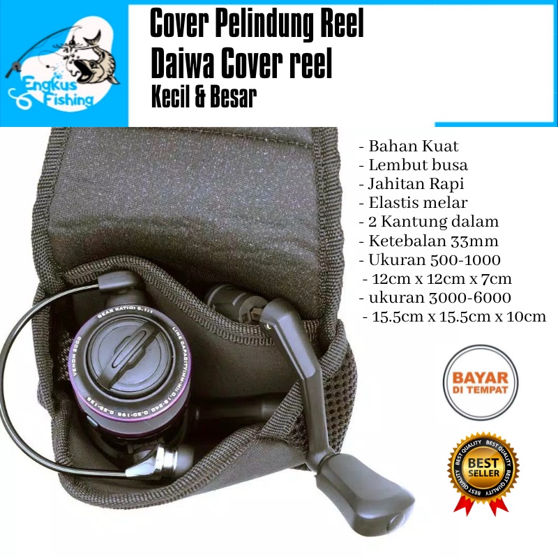 Cover Sarung Reel Pancing Daiwa 500-6000 Tebal Pelindung Murah - Engkus Fishing-3