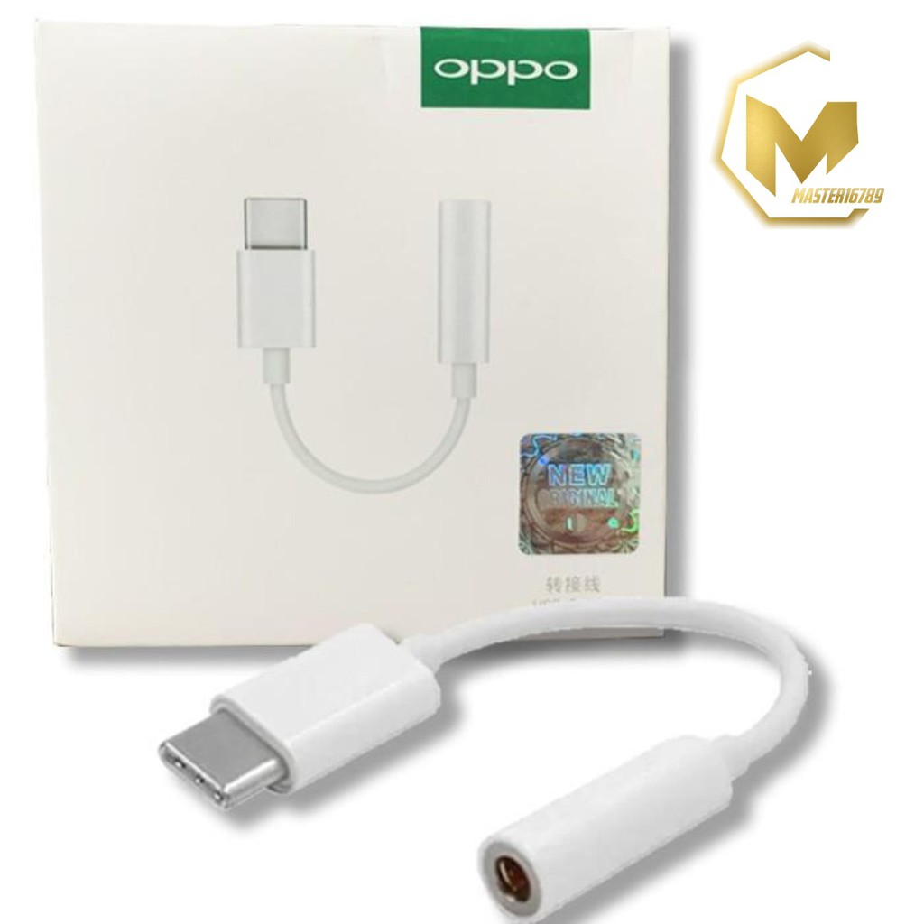 OPPO tipe c To 3.5mm adapter converter audio Jack 3.5mm adapter Headset tipe c original MA270