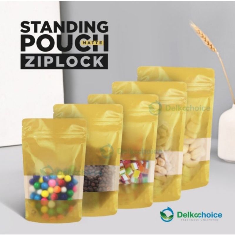 Standing Pouch Window Plastik Kemasan Matte Mix