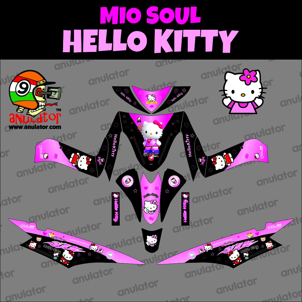 35 Terbaik Untuk  Gambar Stiker Hello Kitty Untuk Motor  