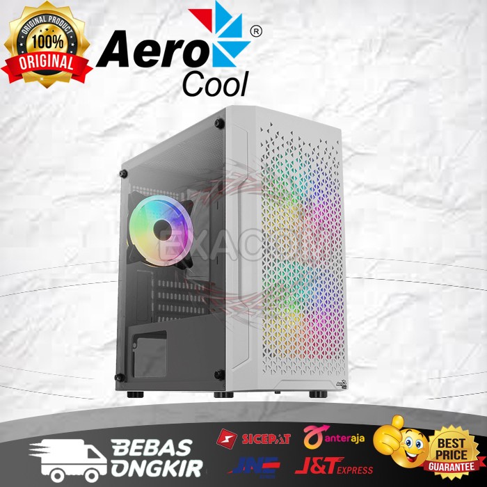 Casing Aerocool Trinity Mini White Mini Tower PC Case