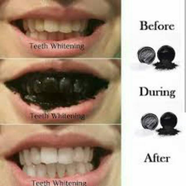 TEETH WHITENING ACTIVATED ORGANIC CHARCOAL BUBUK ARANG AKTIF PEMUTIH GIGI