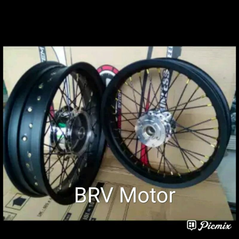 SEPAKET VELG JARI VIXION OLD - VIXION NEW LEBAR VELG 250-300+17 TAPAK LEBAR RING 17