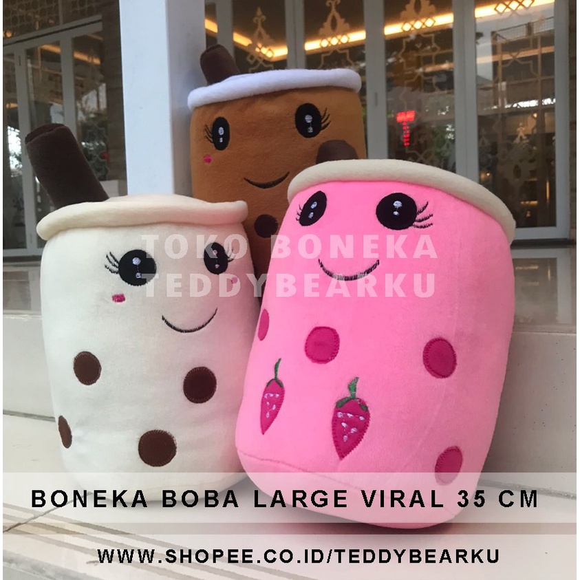 TERMURAH! BONEKA BOBA VIRAL LARGE 35CM VIRAL PRODUSEN LANGSUNG