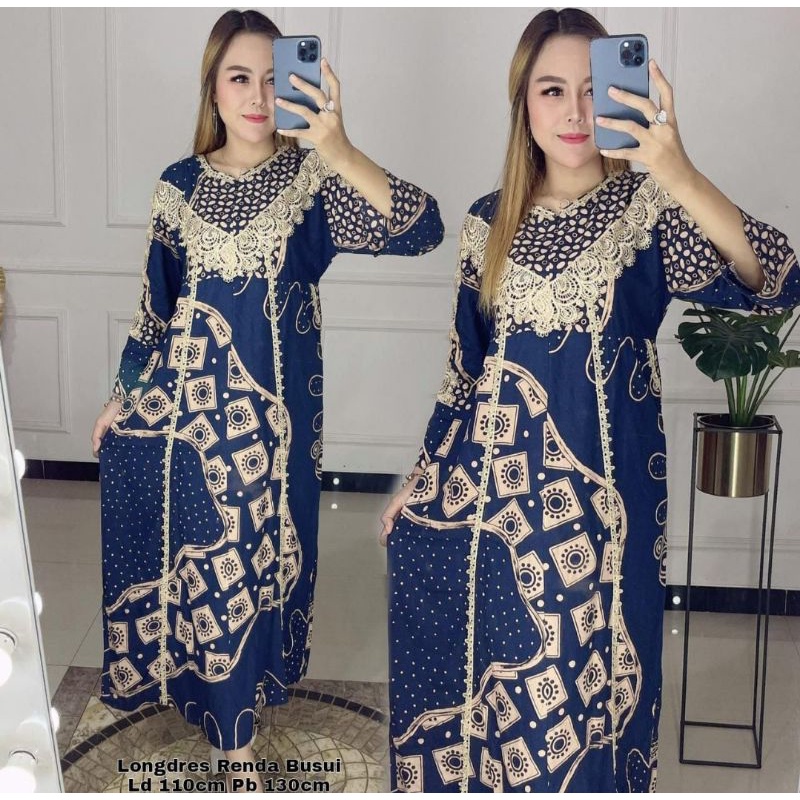 [COD][BEST SELLER][ORDER 5PCS FREE 1PCS] DASTER RENDA ARAB LENGAN PANJANG FASHION || LONGDRES BHUSUI