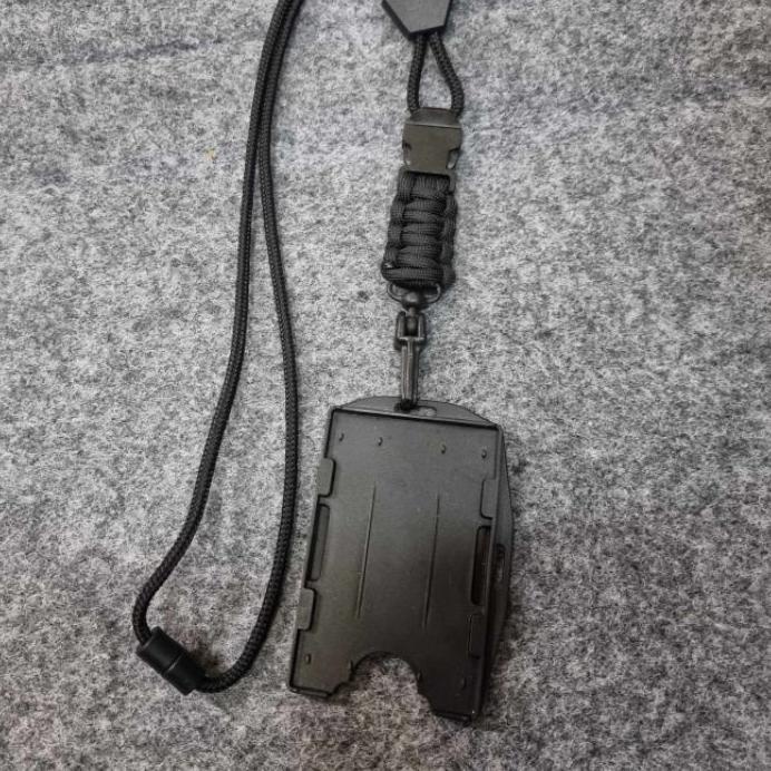 

TERBAIK lanyard tactical / tali id / tali name tag polos$
