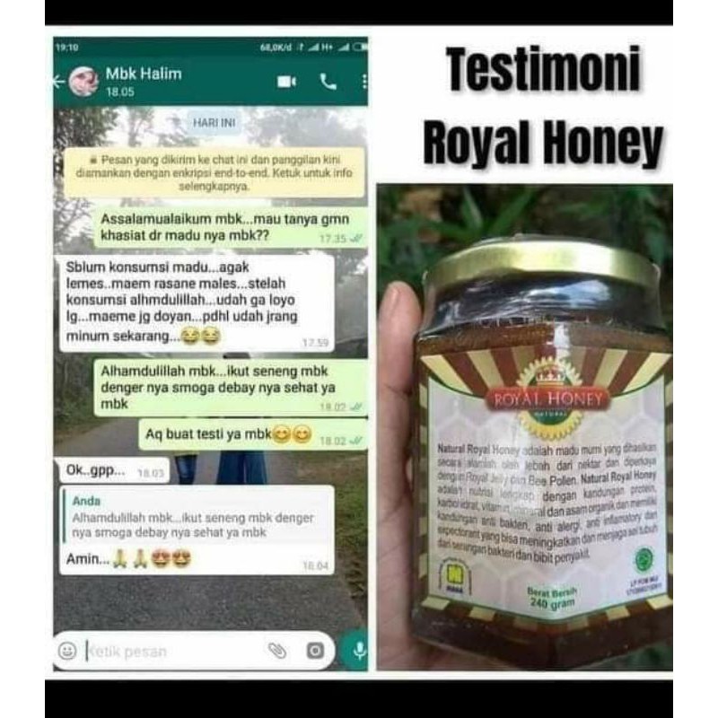 

ROYAL HONEY NASA / MADU NASA/MADU ALAMI/MADU MURNI_obat hebal nasa_sehat
