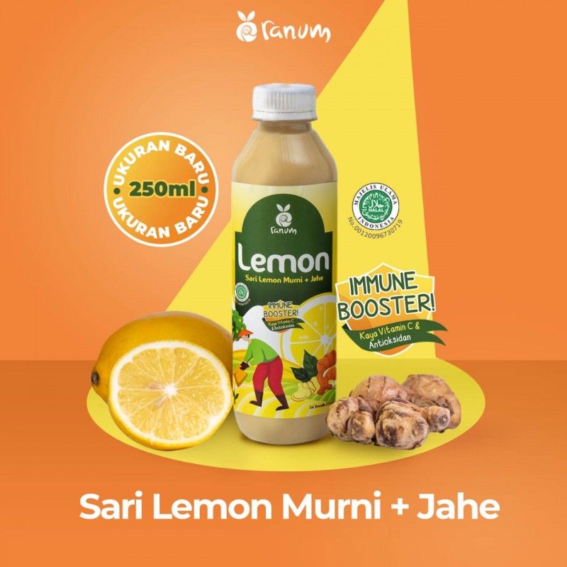 

Ranum Farm - Sari Lemon Murni + Jahe 250ml