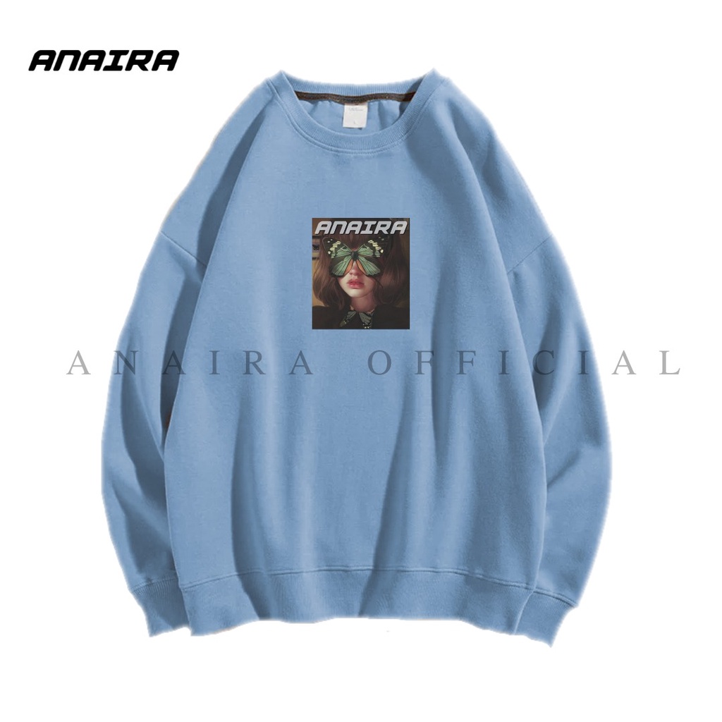 BUTTERFLY GIRL SWEATER CREWNECK ANAIRAOFFICIAL