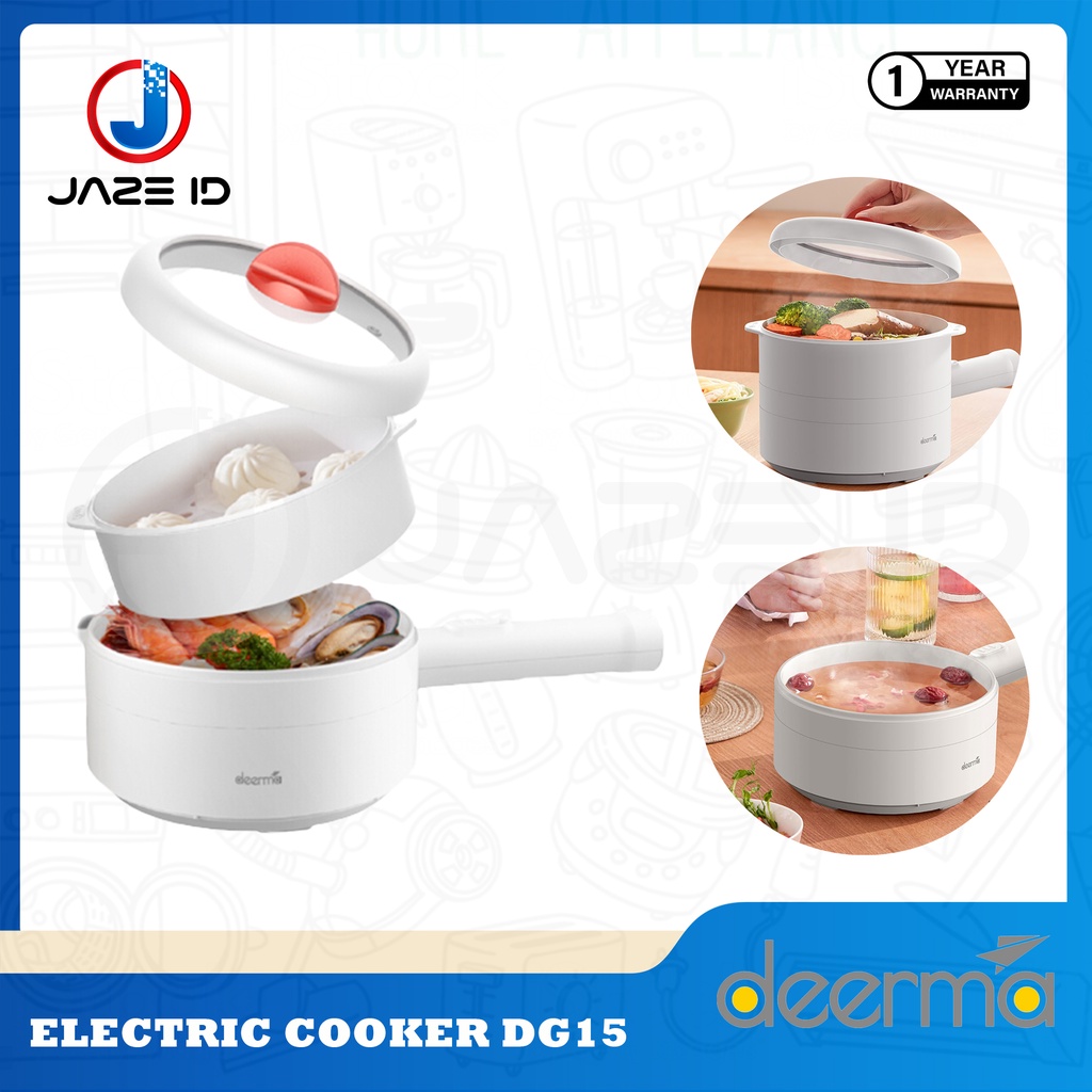 Deerma DG15 Electric Pot Cooker Panci Elektrik Steam Kukus Goreng