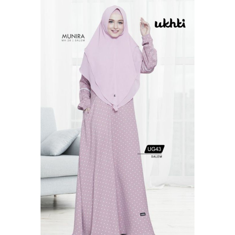 GAMIS UKHTI UG43/GAMIS UKHTI MOTIF POLKA/GAMIS UKHTI UG43 BAHAN KATUN VIOLA/GAMIS MOTIF POLKA KECIL