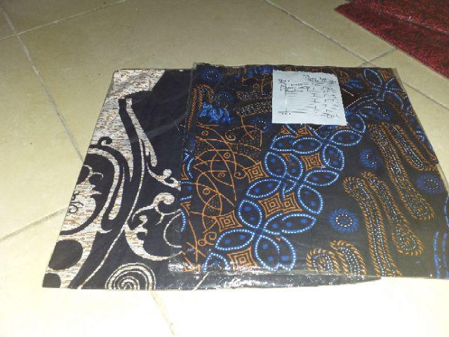 Kemeja Batik Lengan Pendek Arjuna Memanah Mozaik Abu Merak Toska Sogan Kenongo Nayshi Batik Hrb026