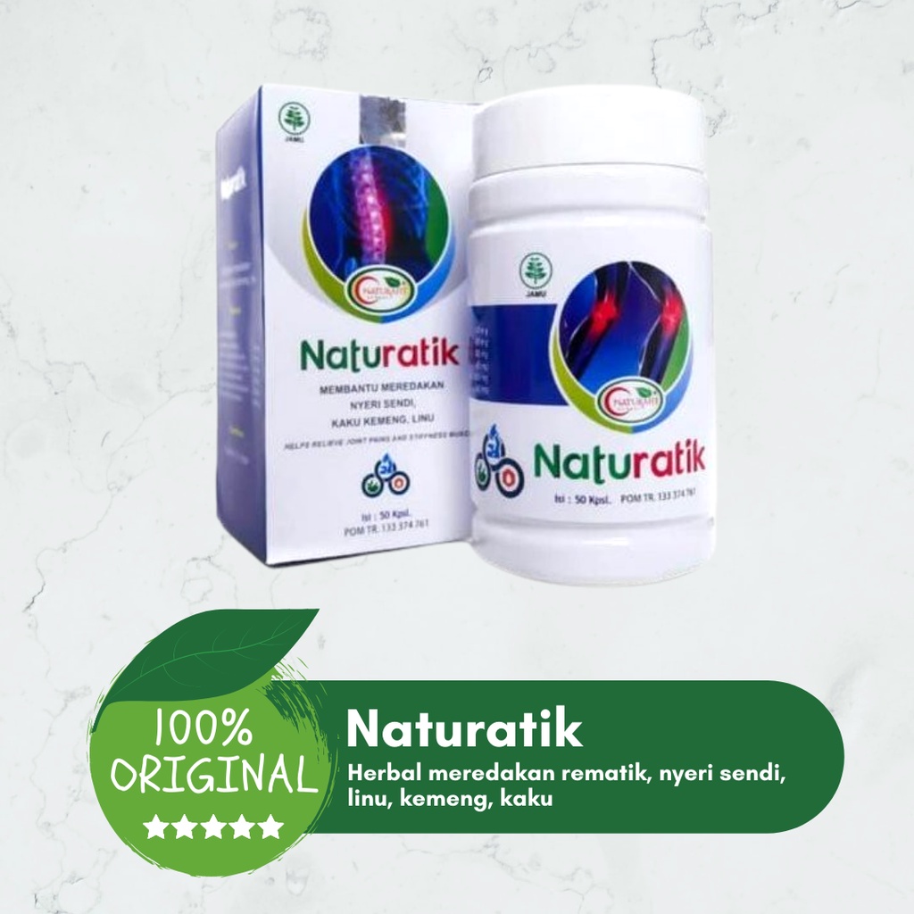Naturatik Obat Herbal Asam Urat Rematik Meredakan Nyeri Encok