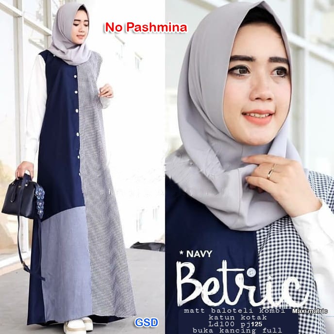Maxi betric/maxi matric/terusan muslim wanita/terusan panjang wanita/terusan maxi/dress muslim