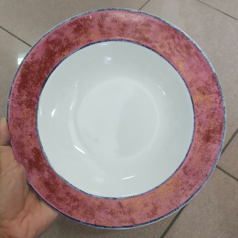 SOUP PLATE PIRING MAKAN KERAMIK HIAS SANGO TABLEWARE CANTIK