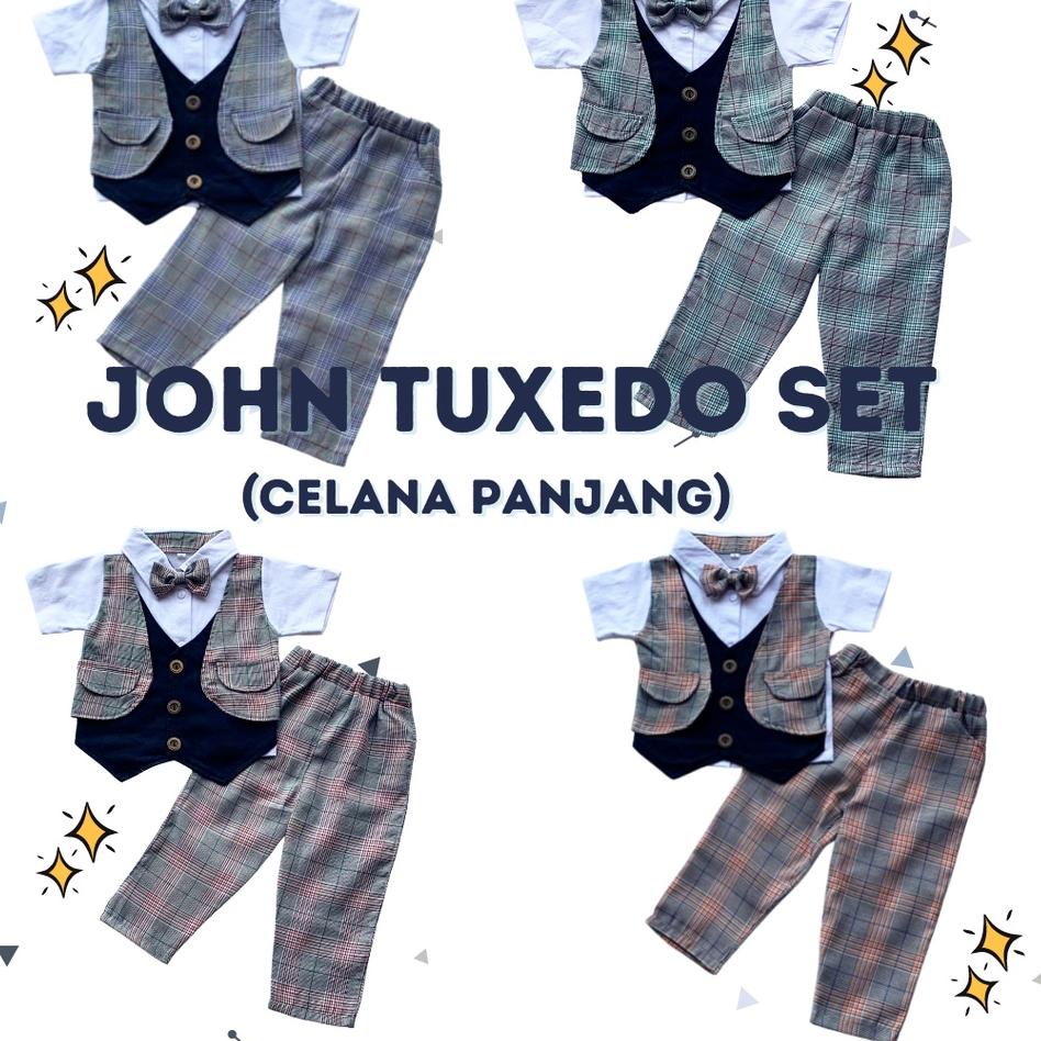 ☄ setelan tuxedo jas anak fashion bayi laki2 fashion DANIEL JOHN tuxedo set celana panjang anak 1 -
