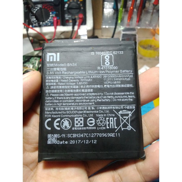Baterai ori Copotan Redmi 5A normal siap digunakan