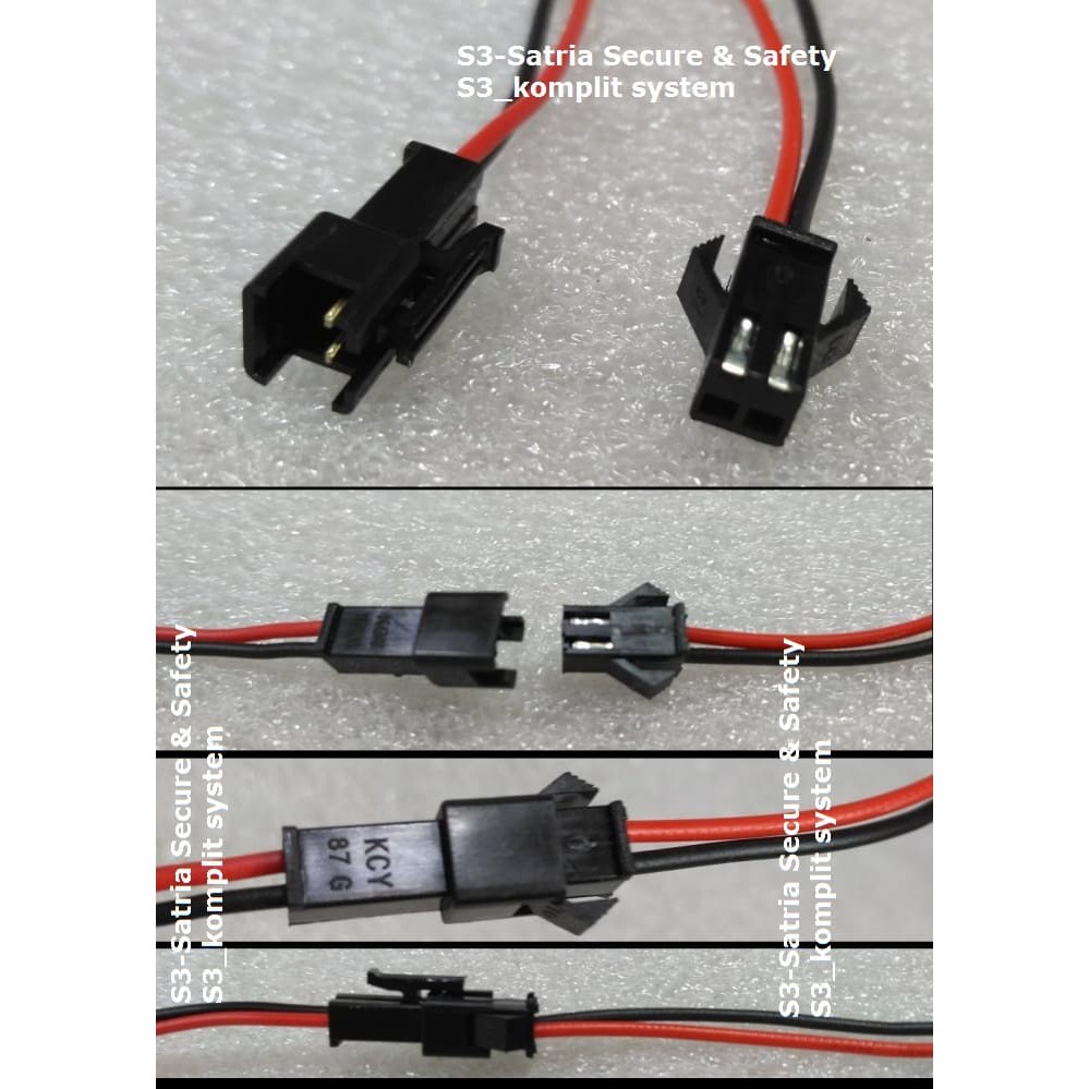 Konektor Sambung DC kabel SM 2 pin Socket kabel male female 2P