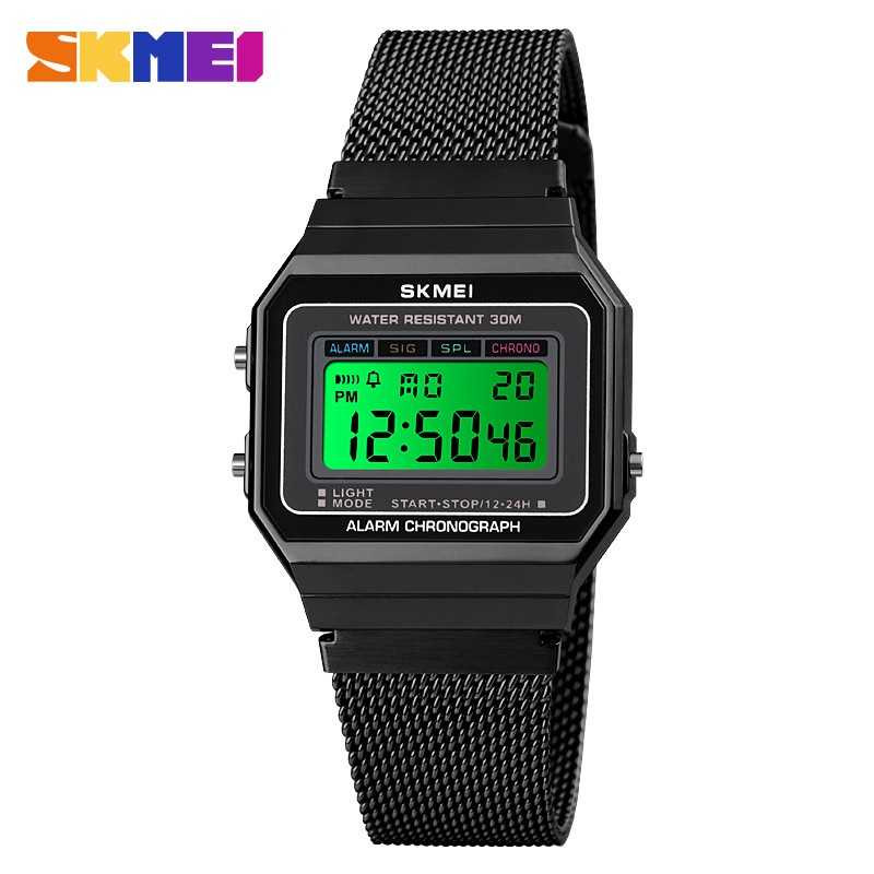 Jam Tangan Pria Digital Stainless Original SKMEI DG1639-0