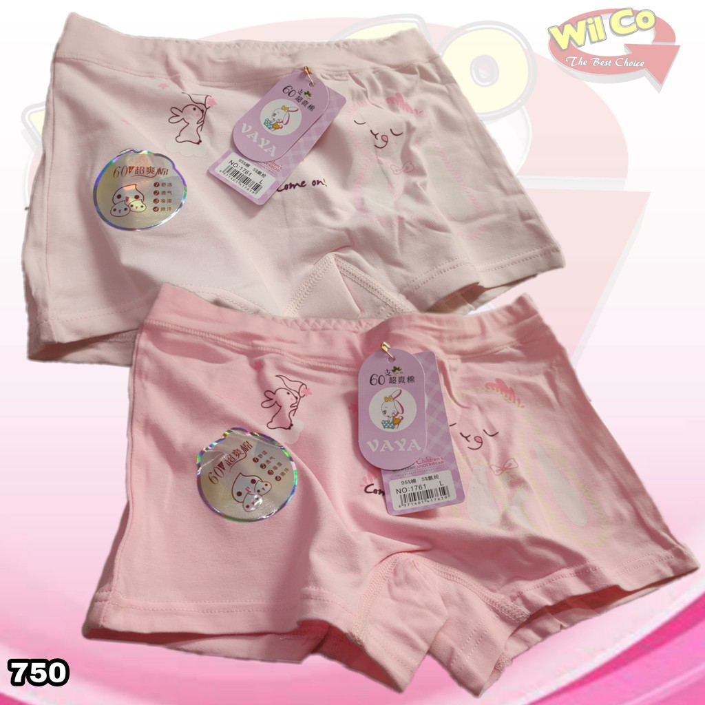 K750 - CELANA DALAM  BOXER ANAK CEWEK VAYA SIZE M - L - XL HARGA PER 1 PCS