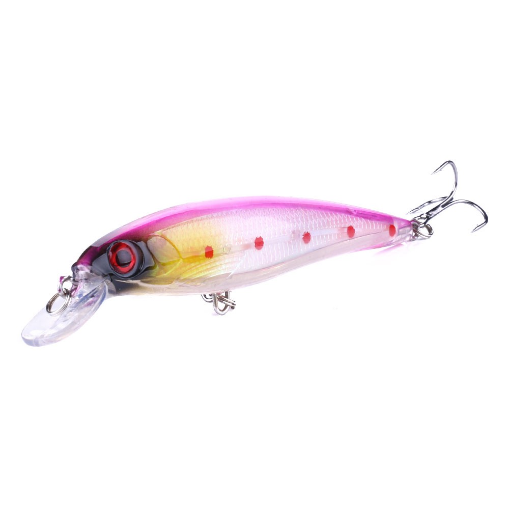 HENGJIA 10pcs Kail Umpan Model Ikan Minnow 10 Warna untuk Outdoor fishing lure swimbait tackle