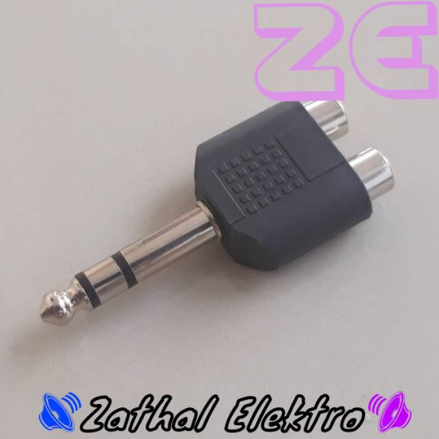 Jack Mic Toa Stereo to Dua RCA