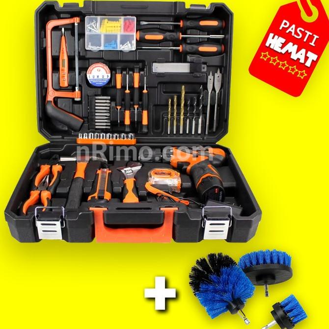 Jual Alat Tukang Modern Lengkap Perkakas Pertukangan Home Tool Kit Full ...