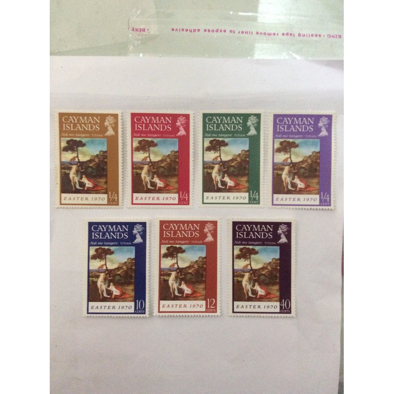 

Perangko Cayman Islands Easter 1970 set 7pcs