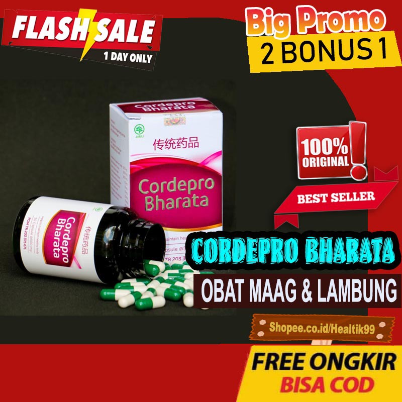 CORDEPRO BHARATA HERBAL ORIGINAL - OBAT UNTUK PARU-PARU - CORDEPRO BHARATA DIJAMIN AMPUH DAN BPOM