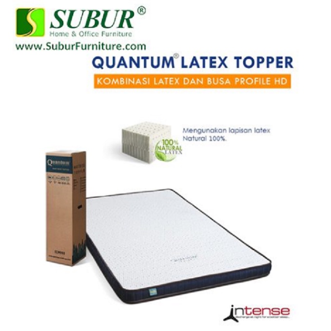 Quantum Latex Topper 9 cm Intense Mattress Kasur Busa In The Box