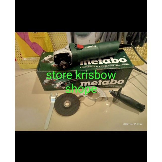 METABO ANGLE GRINDER 4IN CPL W75 / MESIN GERINDA 4IN METABO