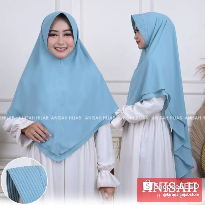 TERPOPULER HIJAB/KHIMAR CERITY BABYDOLL MODEL PINGUIN SYAR,Y BY AHFI HIJAB SIZE L JUMBO