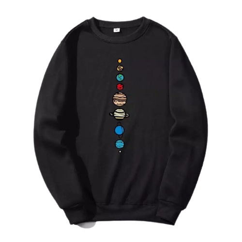 CREWNECK PRIA MURAH PLANET NASA HNM GLOBE PREMIUM FLEECE TEBAL / CRENECK NASA MURAH PLANET