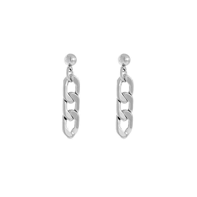 Anting Rantai Panjang Bahan S925 Silver plated