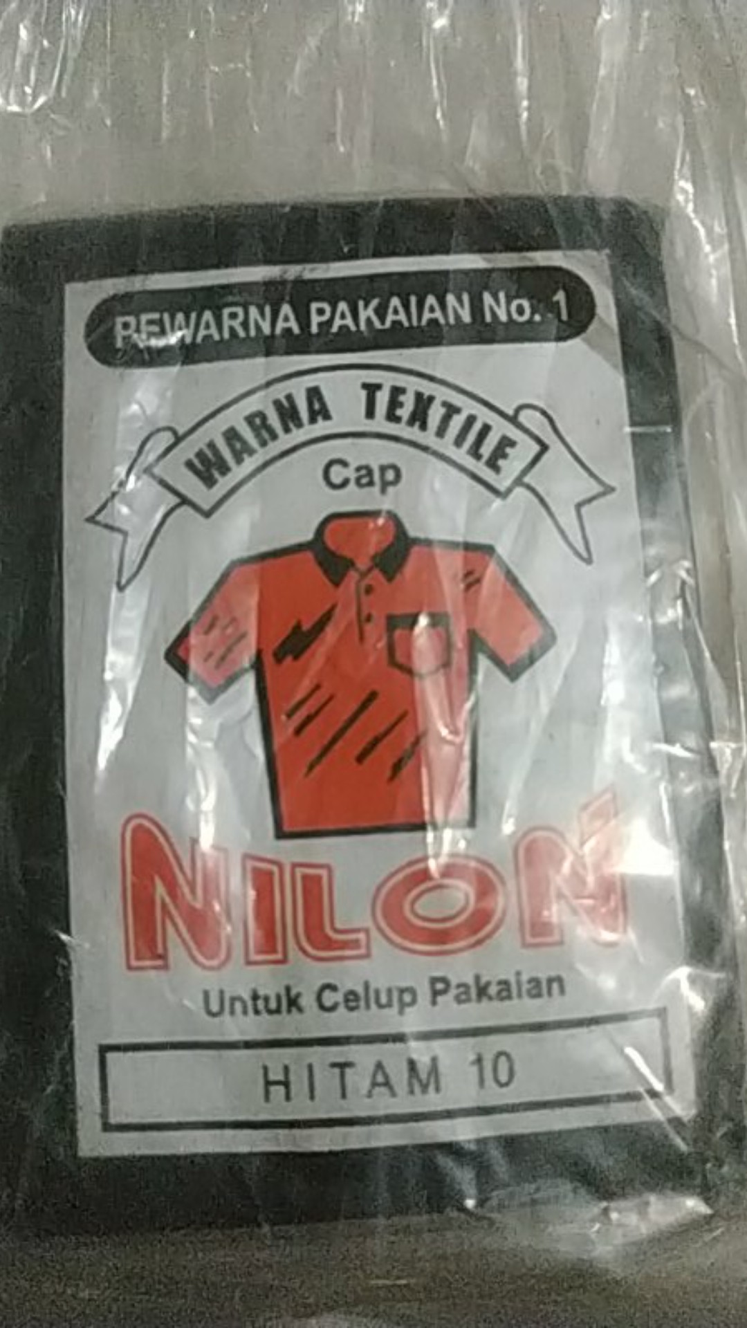 Pewarna Pakaian Nilon 10 Bungkus Per Satu Warna = 7.500