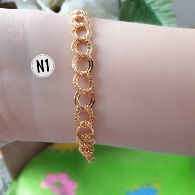 Gelang xuping polos murah n0519