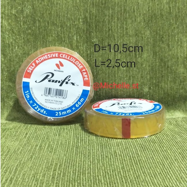 

PANFIX CELLULOSE TAPE UK. 1" X 72 YDS