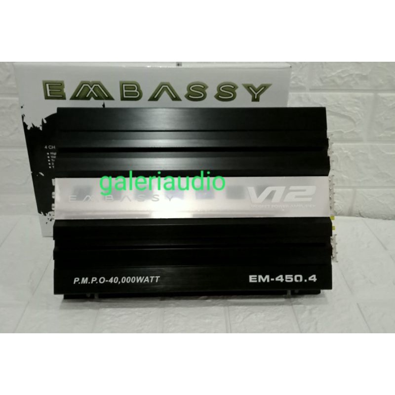 Power EMBASSY EM-450 Mosfet 4 channel tenaga badak Embassy 450 40000watt