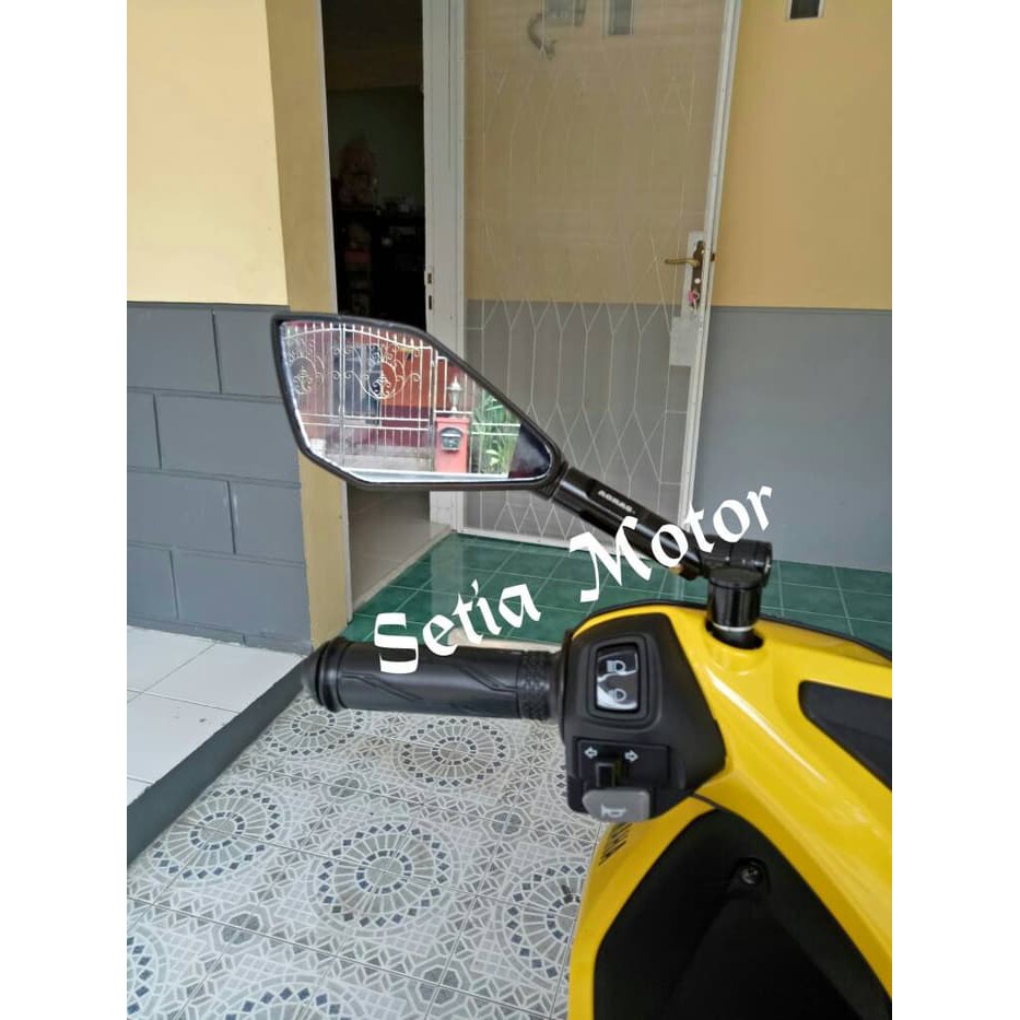 Kaca Spion Tomok Variasi V5 Aerox - Nmax - Ninja - Cbr - R15 Semua Motor - Putih - Variasi Motor