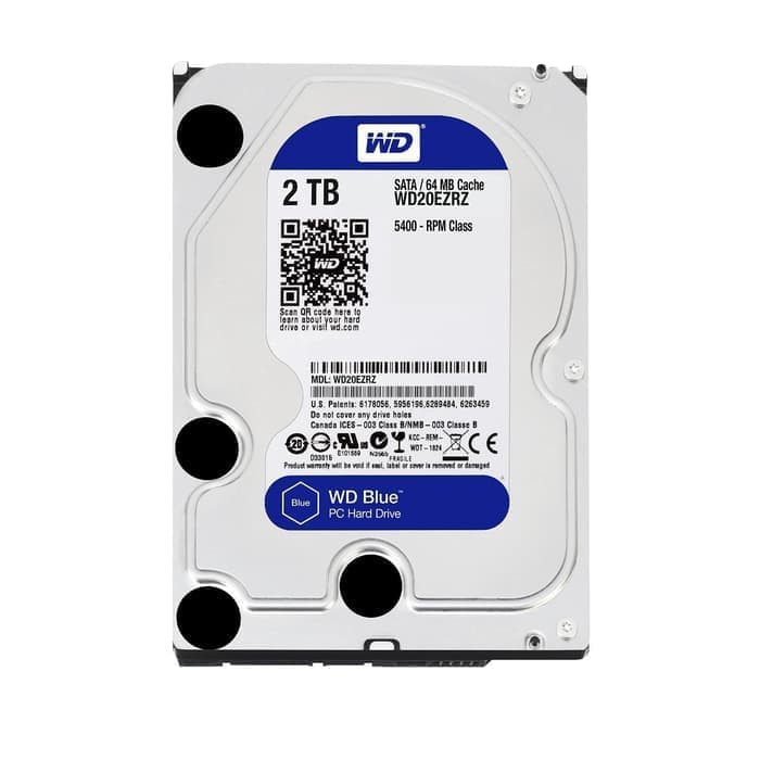 HARDDISK WDC 2 TB 7200 RPM (SATA3 6gb/s)