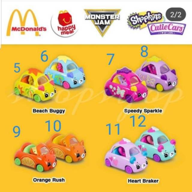 mcdonalds shopkins toys 2019