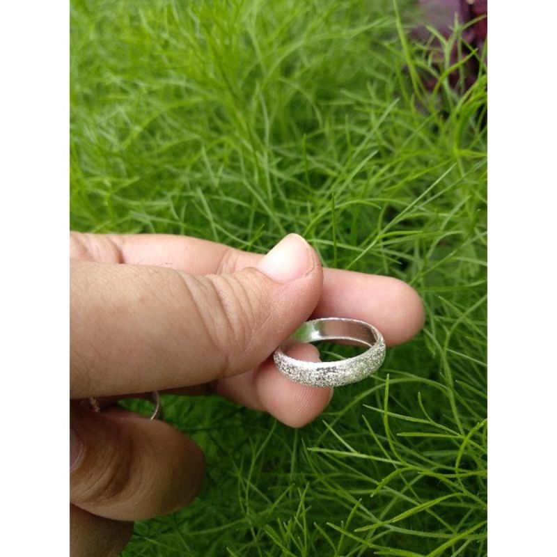 cincin polos perak murni