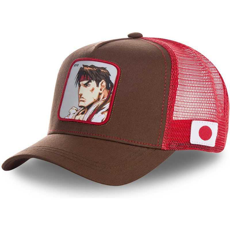 Topi Baseball Desain Anime Street Fighter Bahan Katun Mesh Gaya Hip Hop Untuk Pria Dan Wanita