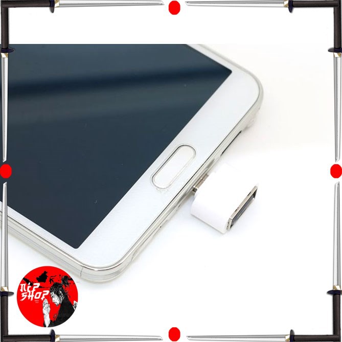Mini OTG Adapter Micro USB ke USB Female - White