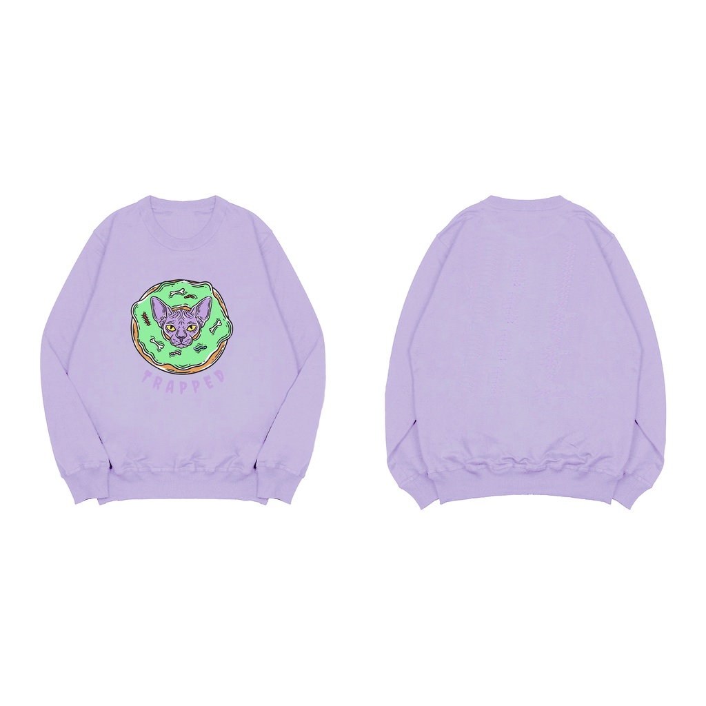 Sweater Pria Traped Smile Pria Fleece M - XXL