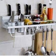 Rak Dinding Dapur Alumunium Stainless / Kitchen Stuff Rack / Rak Dapur Ukuran 40 Cm