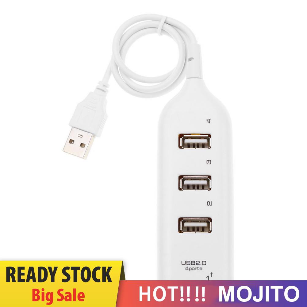 Mojito Hub Splitter 4 Port Usb 2.0 Kecepatan Tinggi 5mbps