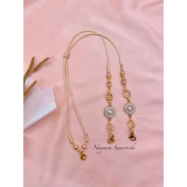 Kalung Masker Swarovski Custom