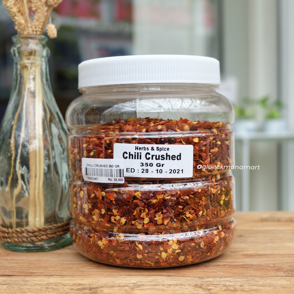 

Herbs Chilli Crushed / Cabai kering / Bumbu / Rempah - rempah 350 gr